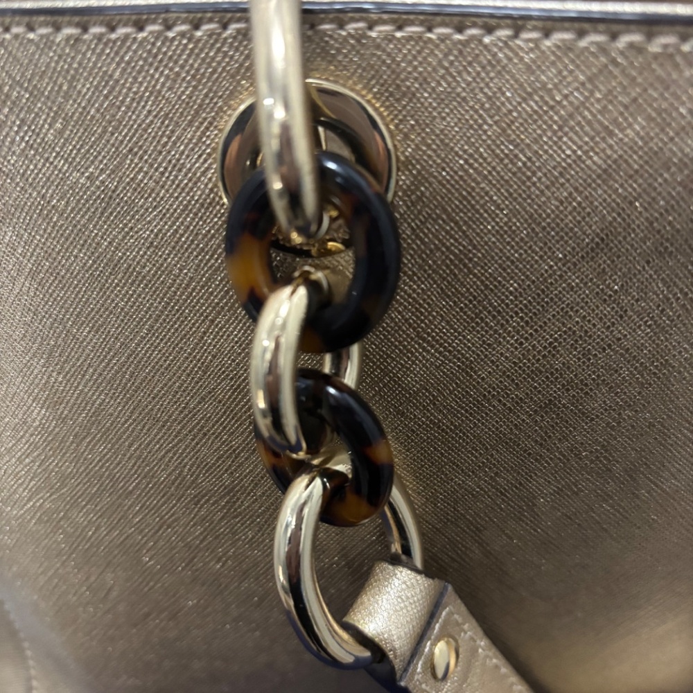 Michael Kors Metallic Chain structured Handbag - image 2